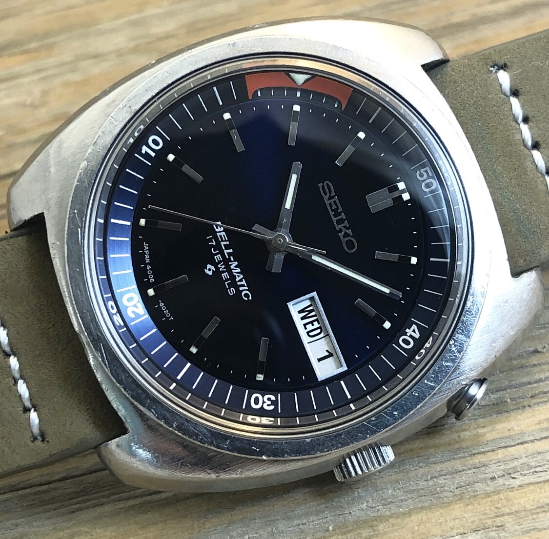 1972 Seiko 4006-6031 Automatic “Bell-Matic” 17j