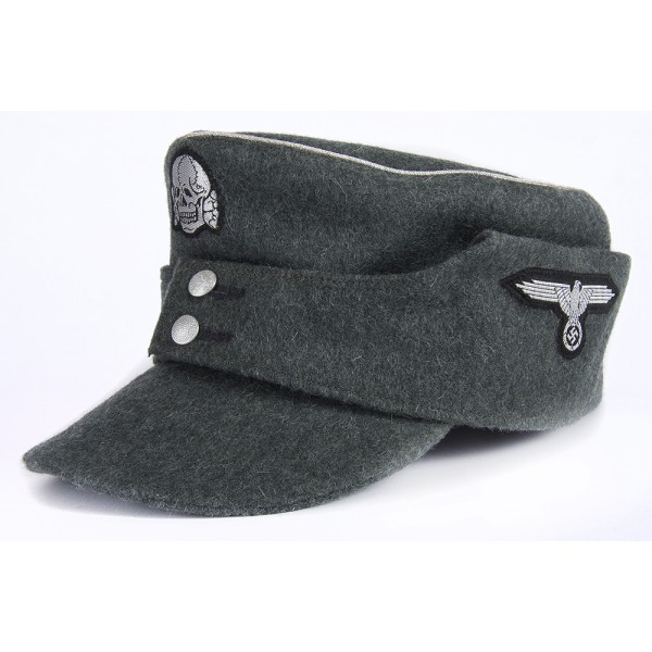 SM Wholesale — Waffen SS GREY GREEN WOOL OFFICERS CAP
