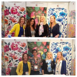 Corinne Haig's Surtex booth and assistants