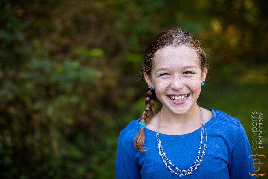 little girl portrait in woodinville