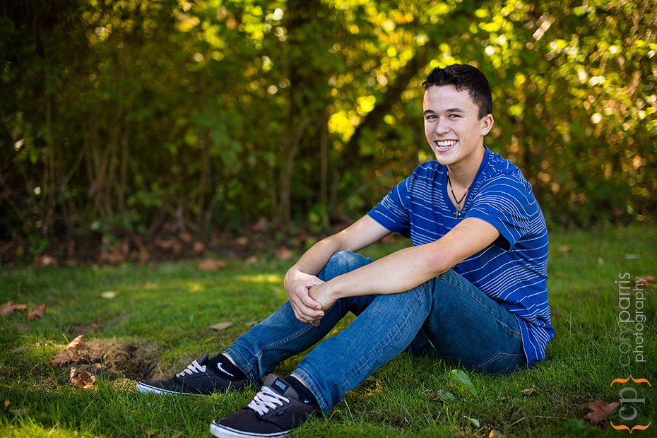 teenage boy portrait in woodinville