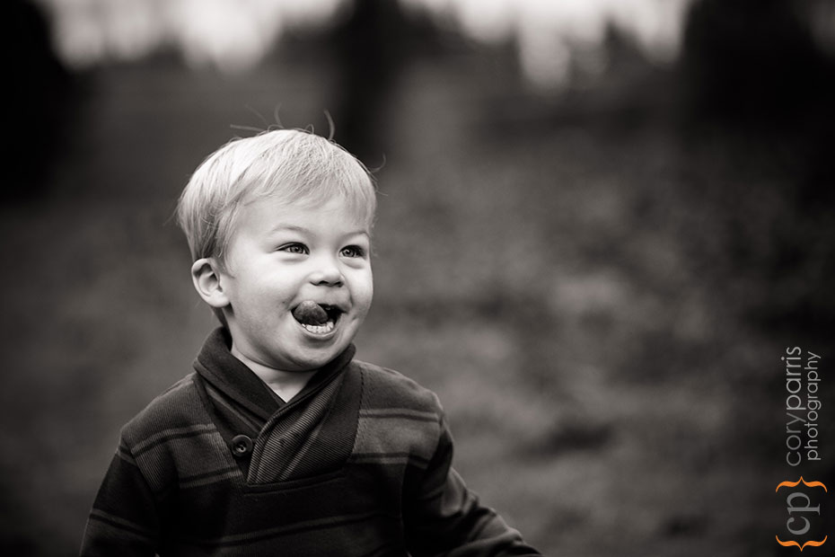 smiling portrait of a little boy