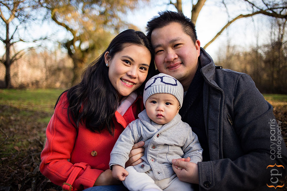 family portrait at the washington park arboretum