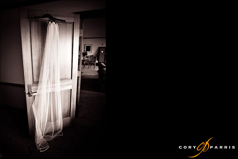 veil hanging on the door of a suite at semiahmoo