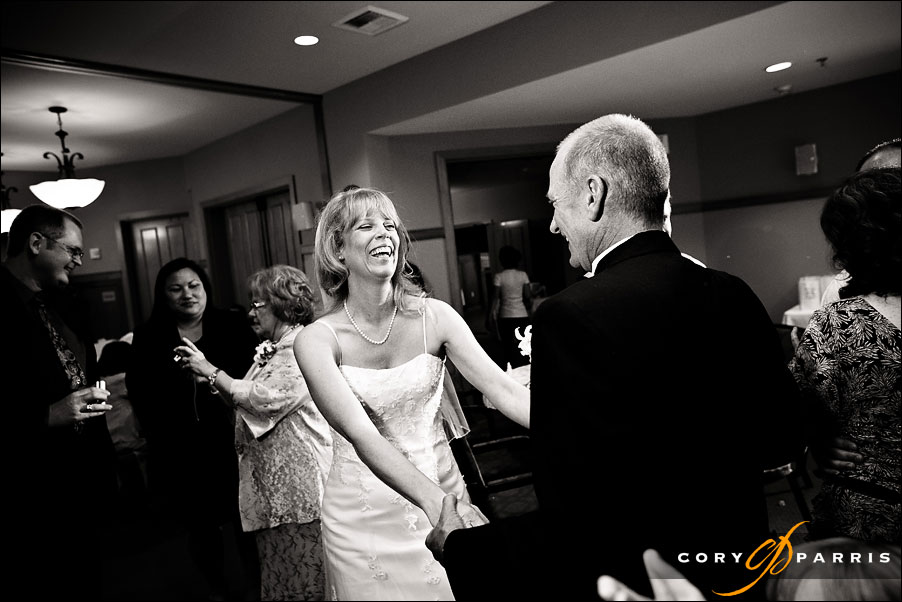 bride and groom dancing by cory parris a wedding photojournalist in seattle