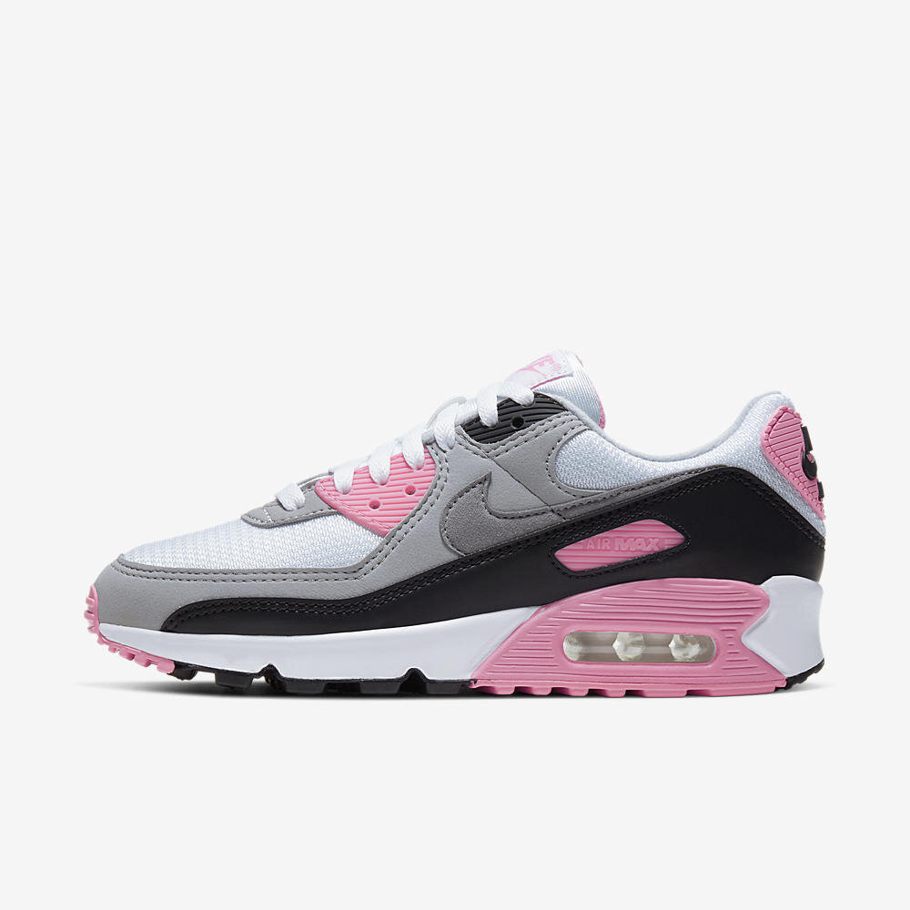 womens air max 90 pink and grey