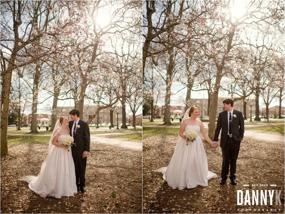 Wedding Photography of Emily Gasson and Josh Lawrence at The Circle on campus of Ole Miss