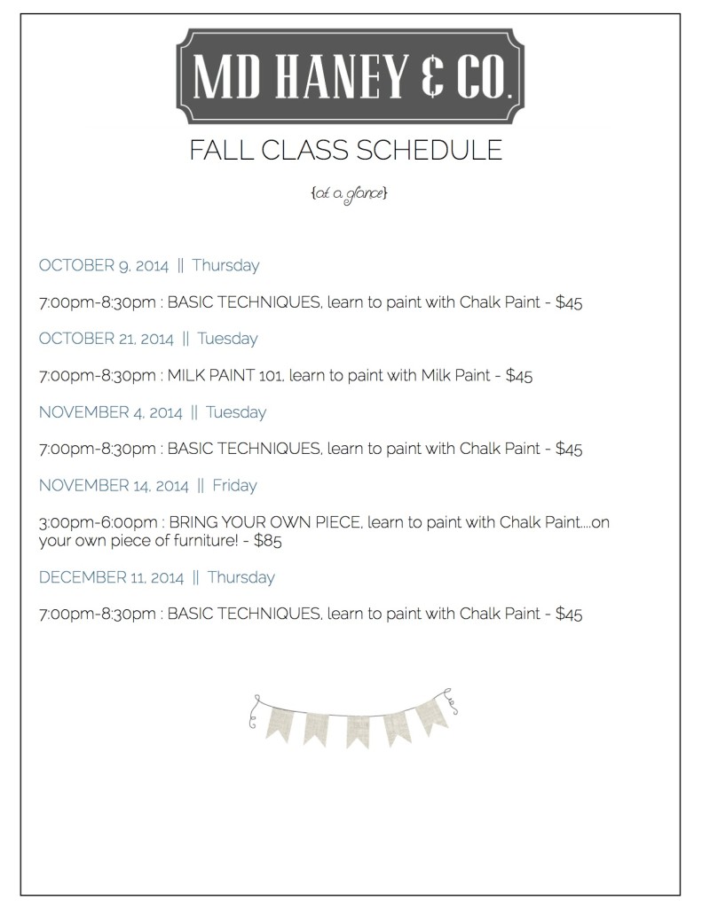 fall class schedule copy