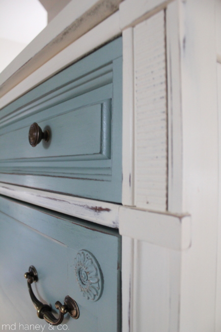 Spring Makeover ~ Layering Milk Paint - Salvaged Inspirations