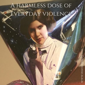 A dose of everyday violence - Princess Leia with blaster