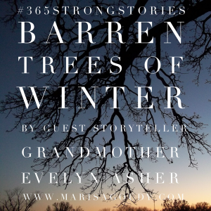 Barren Trees of Winter: Echo Grandma, #365StrongStories by Guest Storyteller Evelyn Asher
