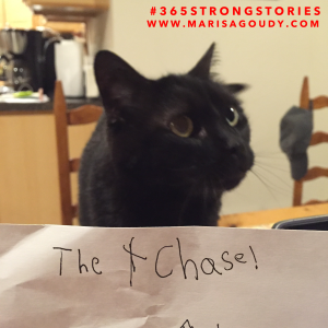 The Chase! by a 6 year-old guest author + Banshee, the cat #365StrongStories by Marisa Goudy