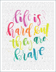 Life is hard but they are brave by Glennon Doyle Melton of Momastery