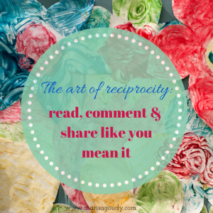 The art of reciprocity read comment share like you mean it