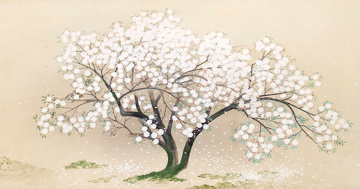 Original drawing print Tokyo spring