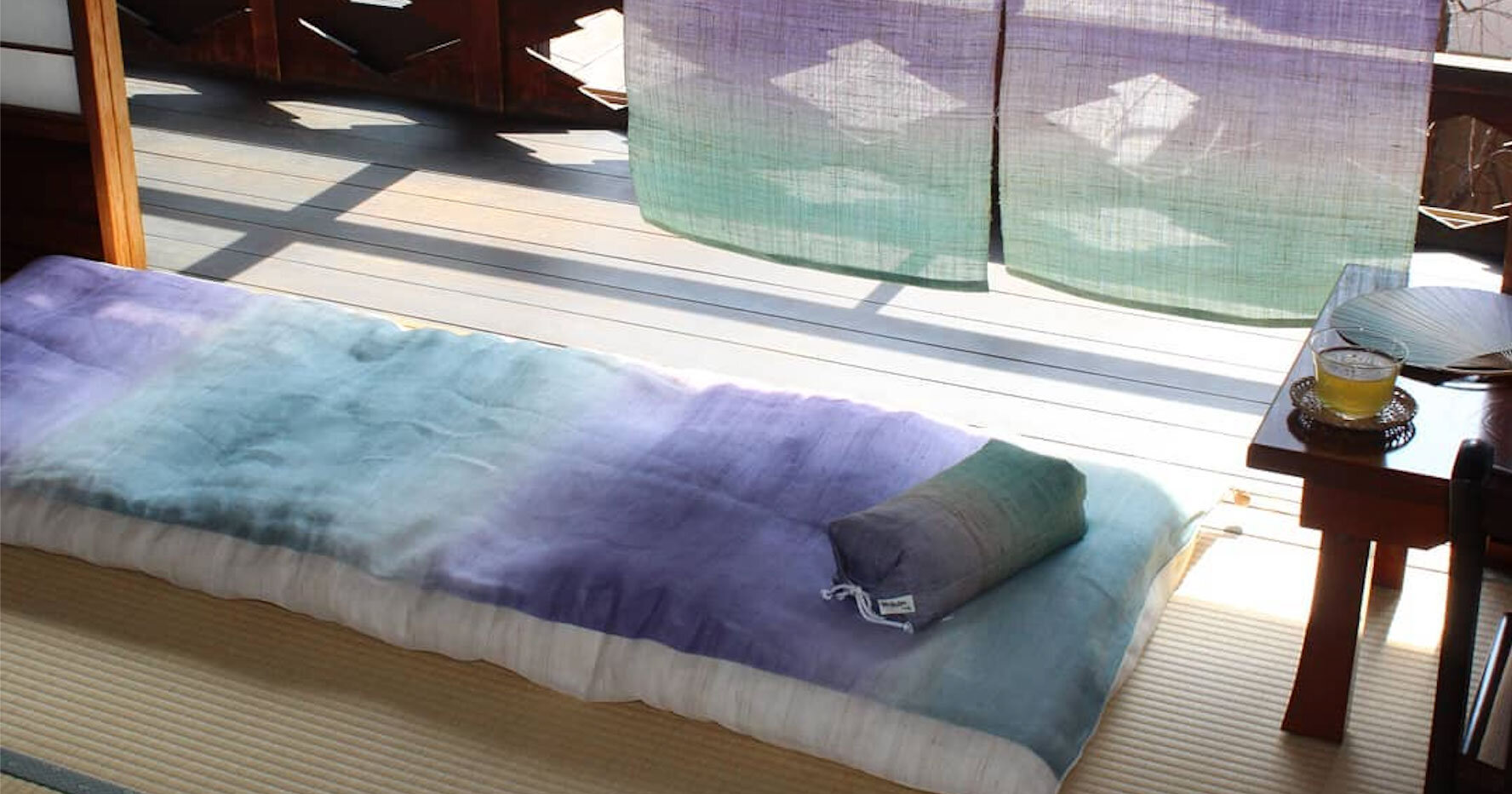 NEW Japanese Style Futon Mattress Navy Cushion 190cm 100% Cotton Washable 