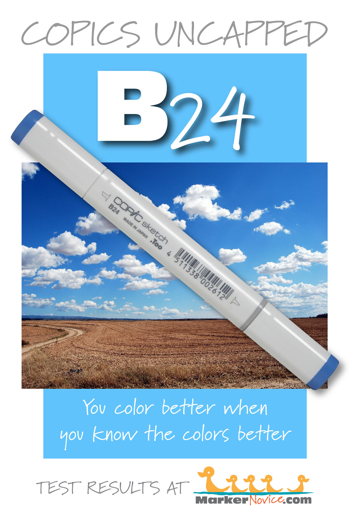 B29 Ultramarine: Copics Uncapped (Marker Swatch, Ink Testing
