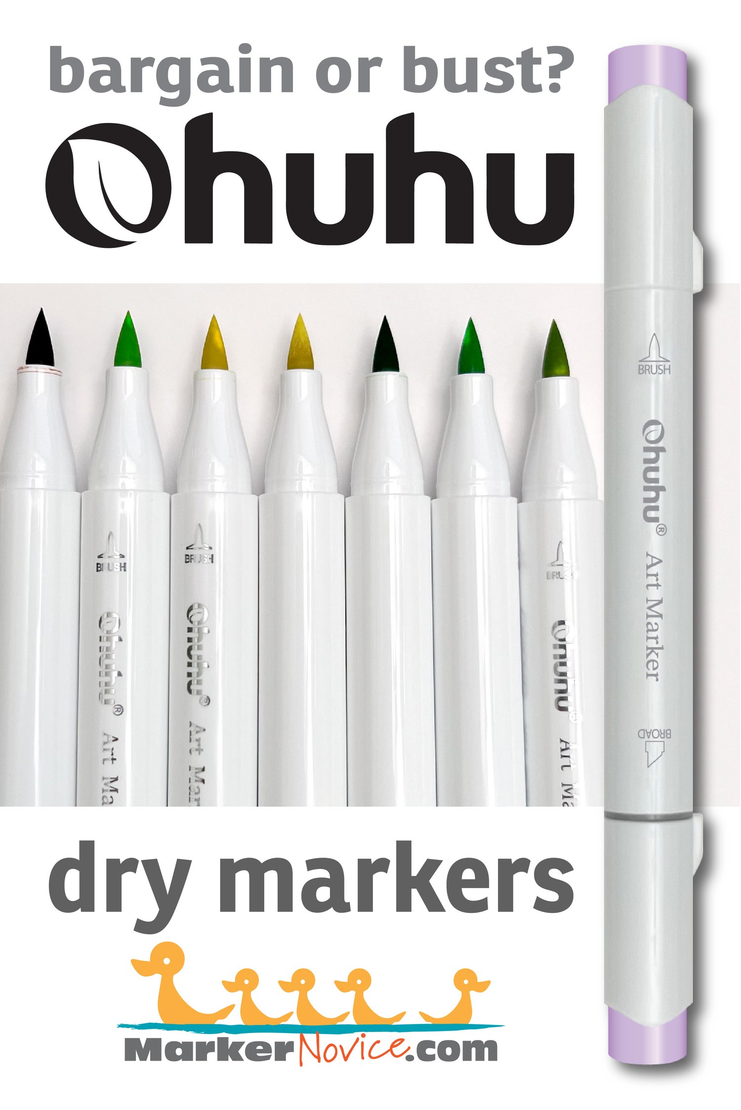 Ohuhu Markers: Dry and Under-weight Markers in a New Set? — Marker Novice
