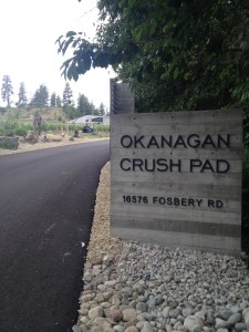 Okanagan Crush Pad sign