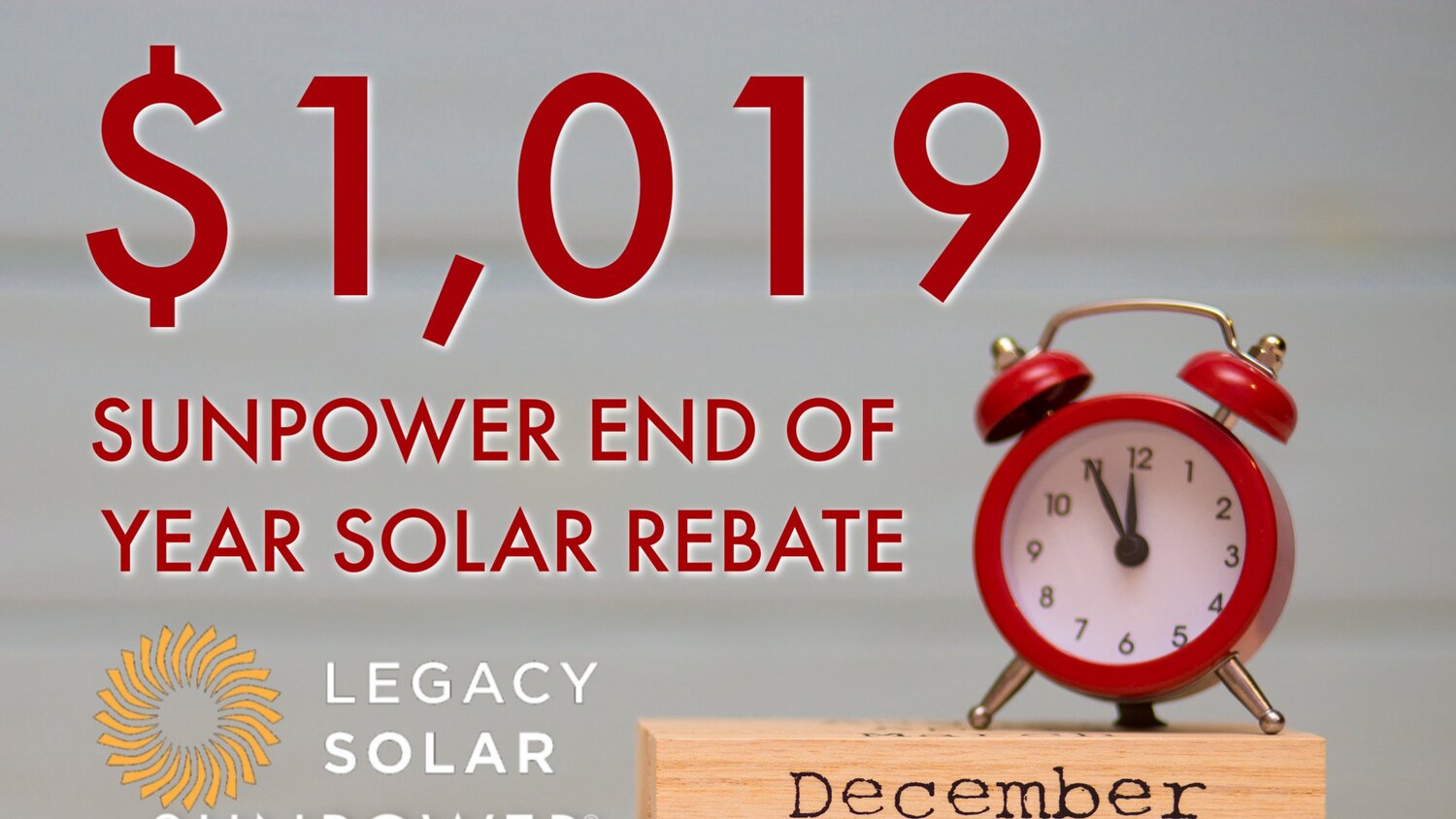 Sunpower End Of Year Solar Rebate