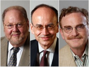 [Retratos de los tres galardonados este lunes, tomados de http://www.vista.no/. De izquierda a derecha: James E. Rothman, Thomas C. Südhof y Randy W. Schekman].