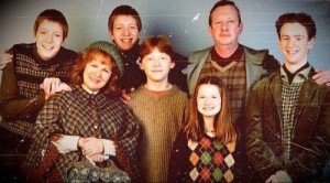 En la imagen vemos a la familia Weasley, de la serie de películas de Harry Potter. (Tomada de Tumblr).