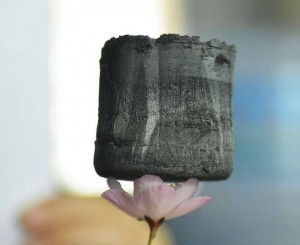 Un bloque de aerogel de grafeno descansa sobre los pétalos de una flor de cerezo. (libertaddigital.com)