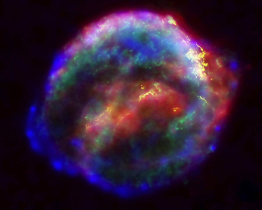 Remanente de la supernova de Kepler, la última supernova que ha sido observada en nuestra galaxia. 