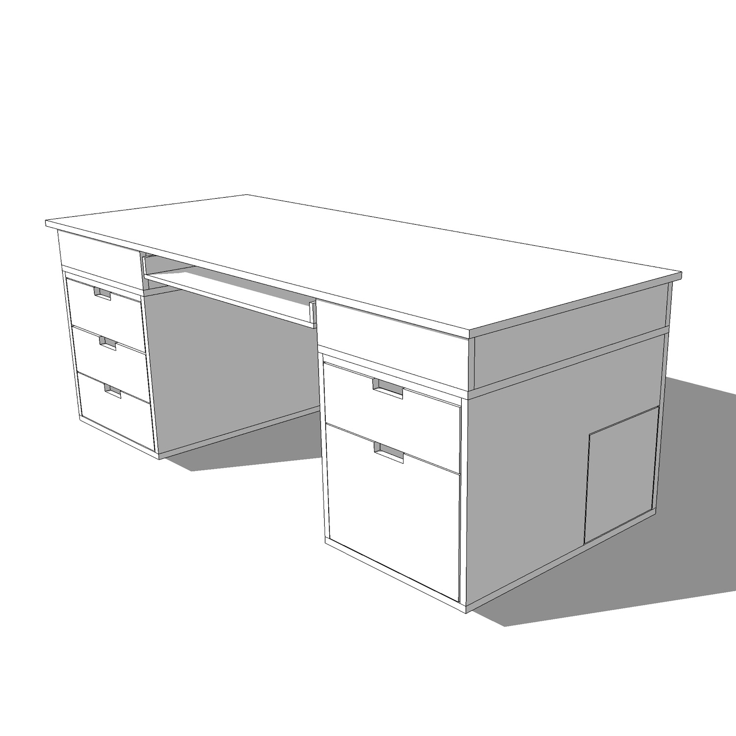 Computer Desk / DIY Desk PC Plans — Crafted Workshop