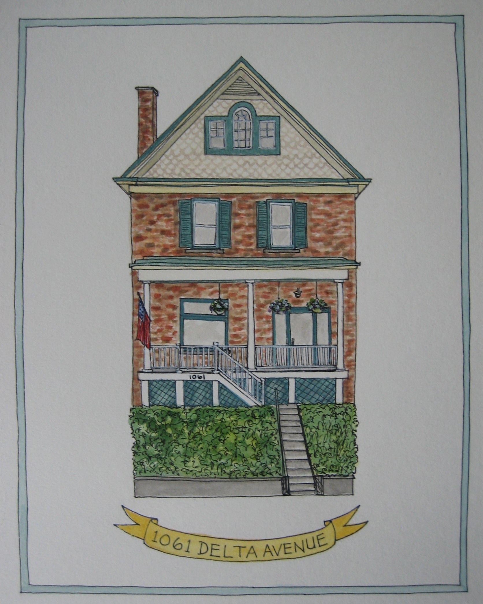 Illustration-Marissa-Huber-House-Portrait-Watercolor-Cincinnati