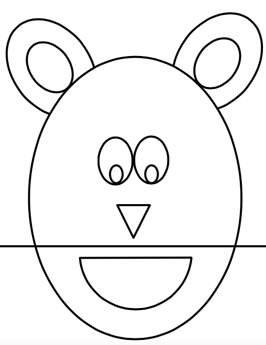 Template for lion puppet activity