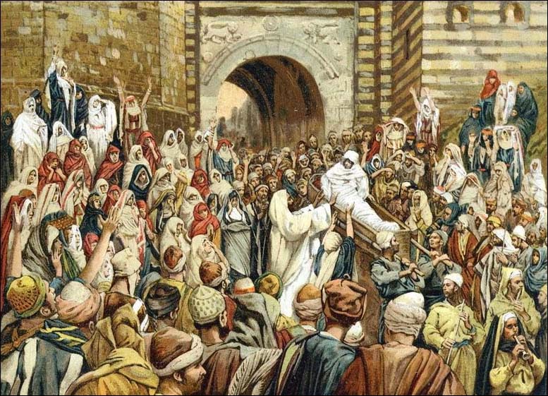 James Tissot, Jesus Raising the Son of the Widow at Nain