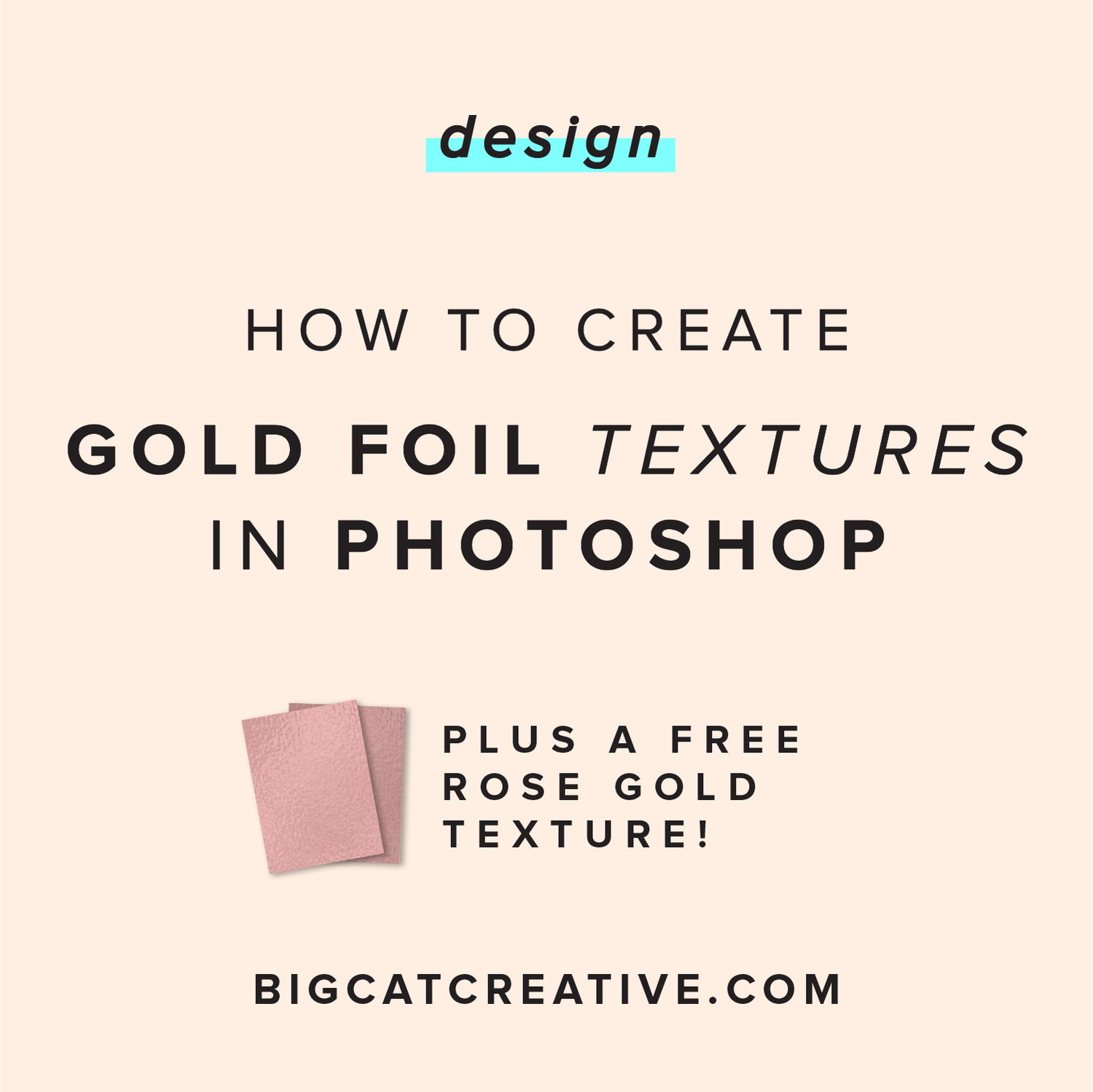 How To Create A Gold Foil Texture In Photoshop Big Cat Creative