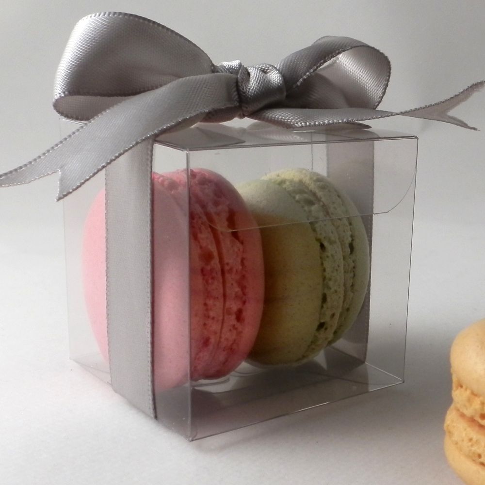 can hold 6 macarons Clear Macaroon Macaron Boxes medium Pack of 10