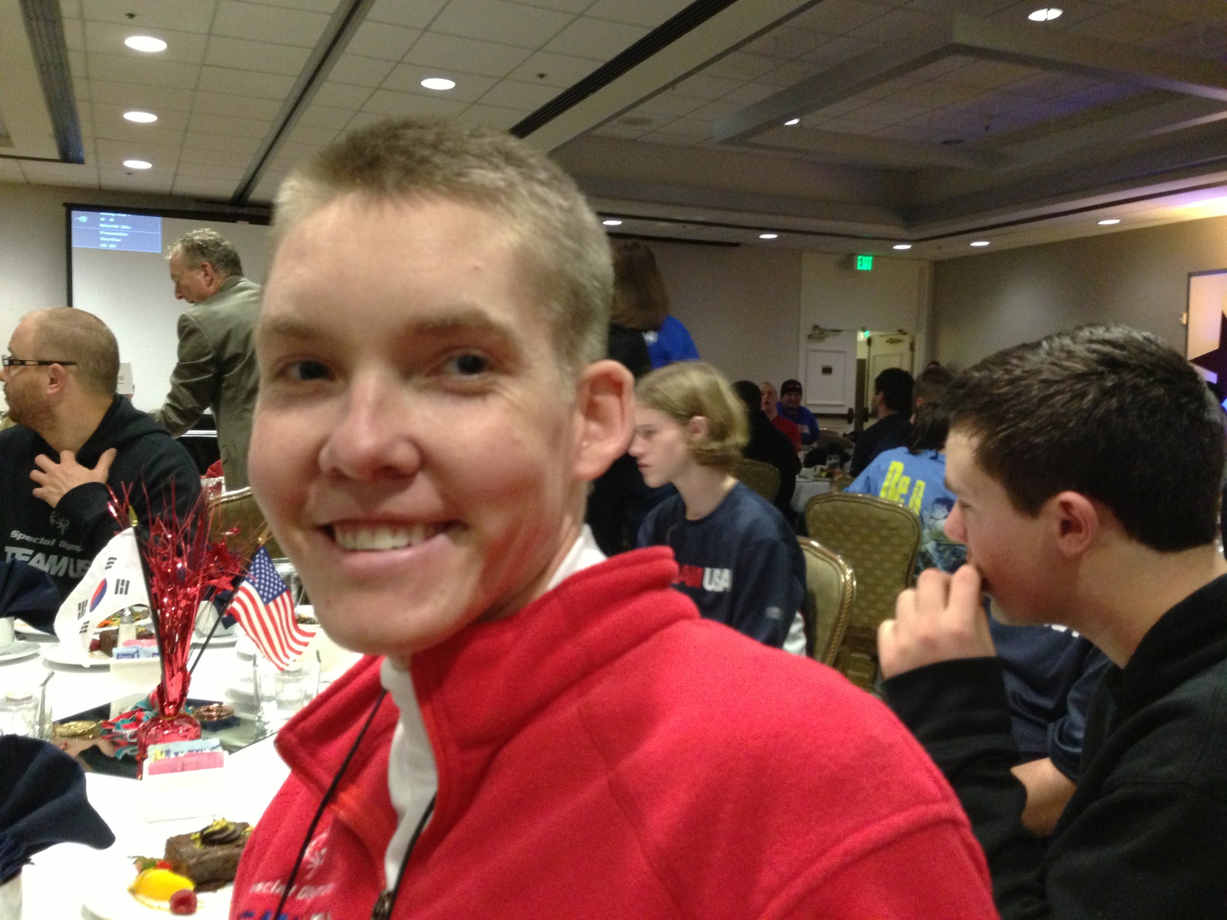 Chase Lodder, 25, of Salt Lake City, Special Olympics snowboarder