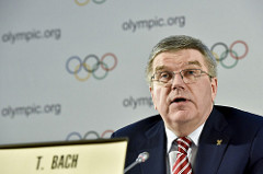 IOC president Thomas Bach at this month's meeting of the committee's policy-making executive board // IOC