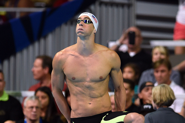 Michael Phelps before racing the 200 fly // Getty Images