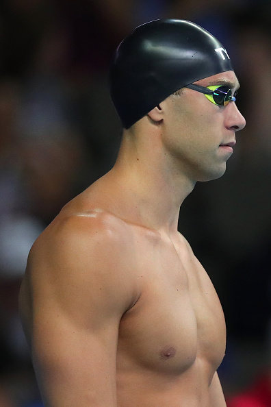 Matt Grevers before a heat in the 100 backstroke // Getty Images 
