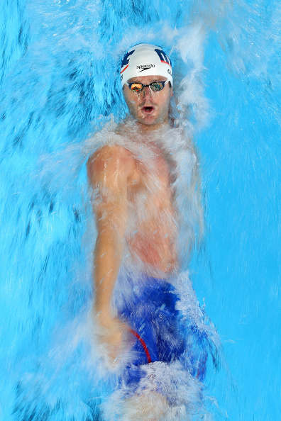 Tyler Clary swimming the 200 back // Getty Images 