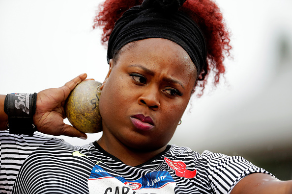Shot put champ Michelle Carter // Getty Images 