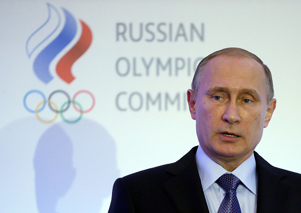 Russian president Vladimir Putin at an Olympic meeting last October in Moscow // Getty Images
