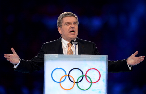 The IOC president, Thomas Bach, at the Sochi 2014 opening ceremony // Getty Images 