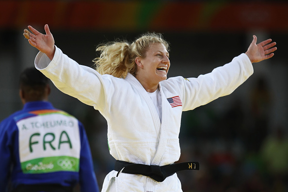 Kayla Harrison in the moment of triumph // Getty Images