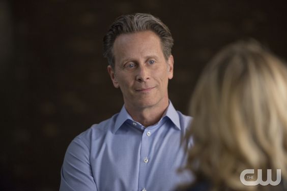 iZombie -- Image Number: ZMB215a_0302.jpg -- "He Blinded Me With Science" -- Pictured (L-R): Steven Weber as Vaughn and Rose McIver as Liv (back to camera) -- Photo: Diyah Pera/The CW -- ÃÂ© 2016 The CW Network, LLC. All rights reserved.