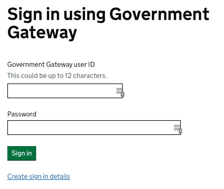 Tax Relief Government Gateway