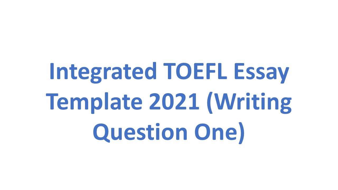 toefl writing topics list