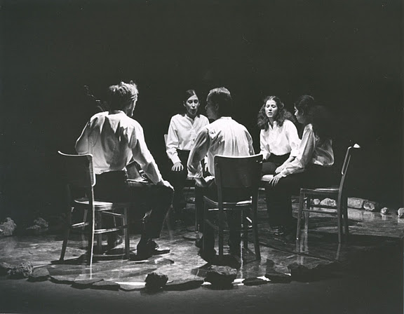 Meredith Monk performing Dolmen Music with her ensemble 