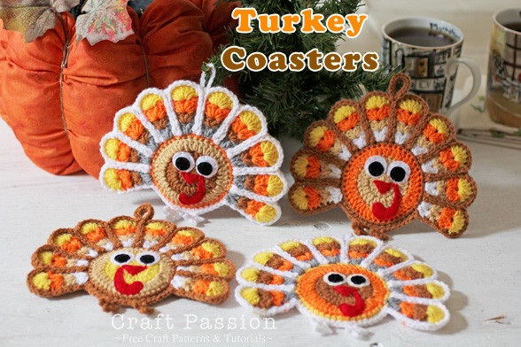 Turkey Coaster by Craft Passion