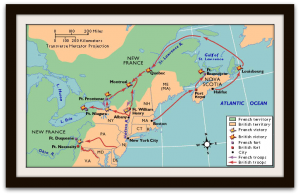 French and Indian War Tour Map