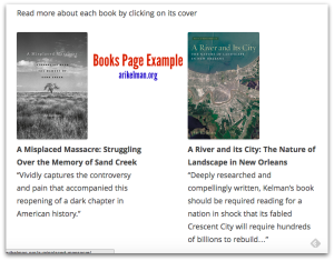 Books Page Example